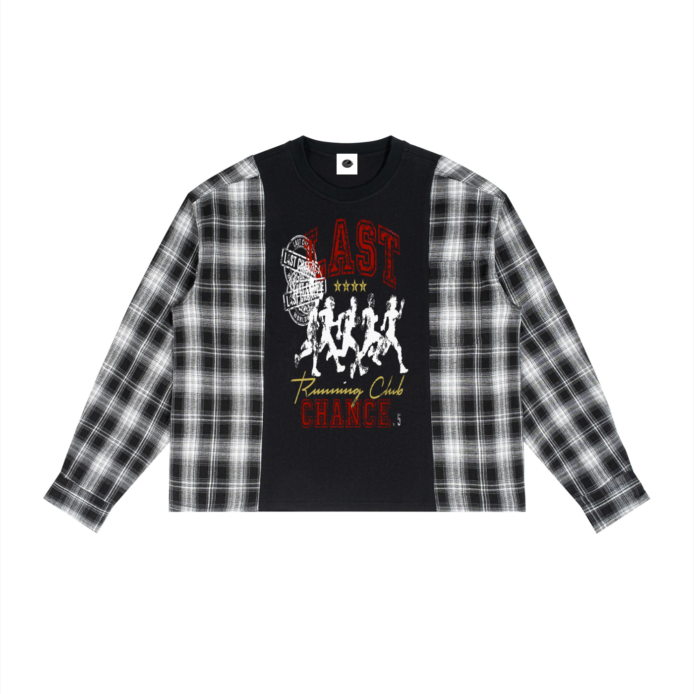 Running club plaid long sleeve